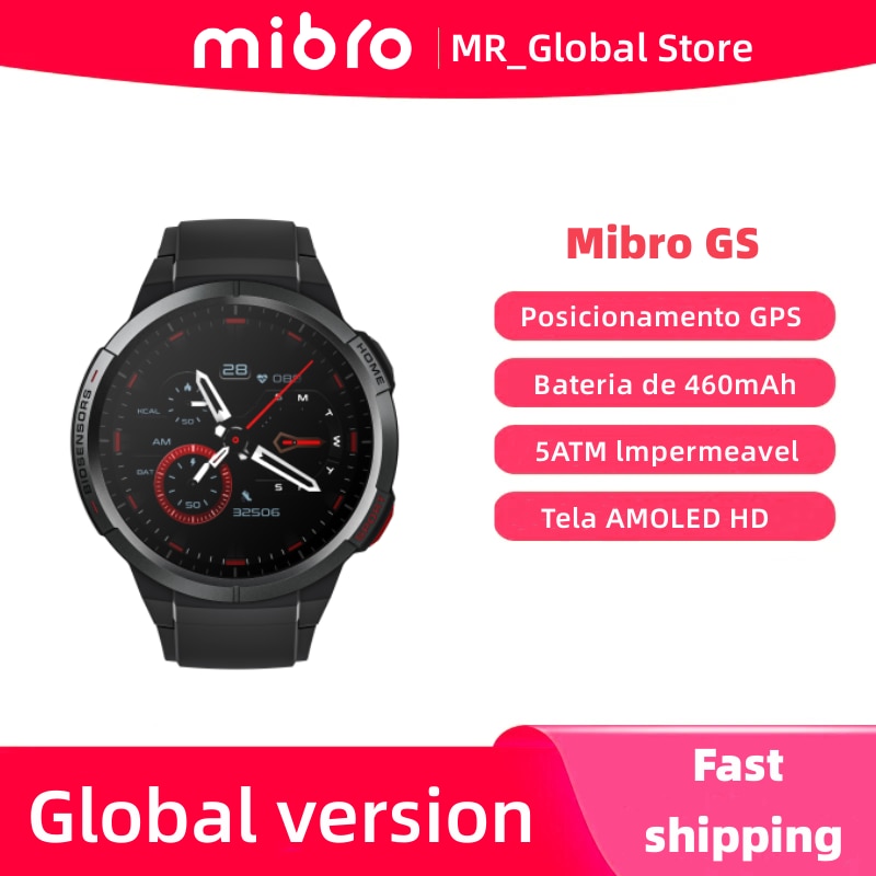 ۷ι  Mibro GS Smartwatch 460mAh ͸ AOD 1.43 ġ AMOLED ũ 5ATM   GPS ġ Ʈ ġ